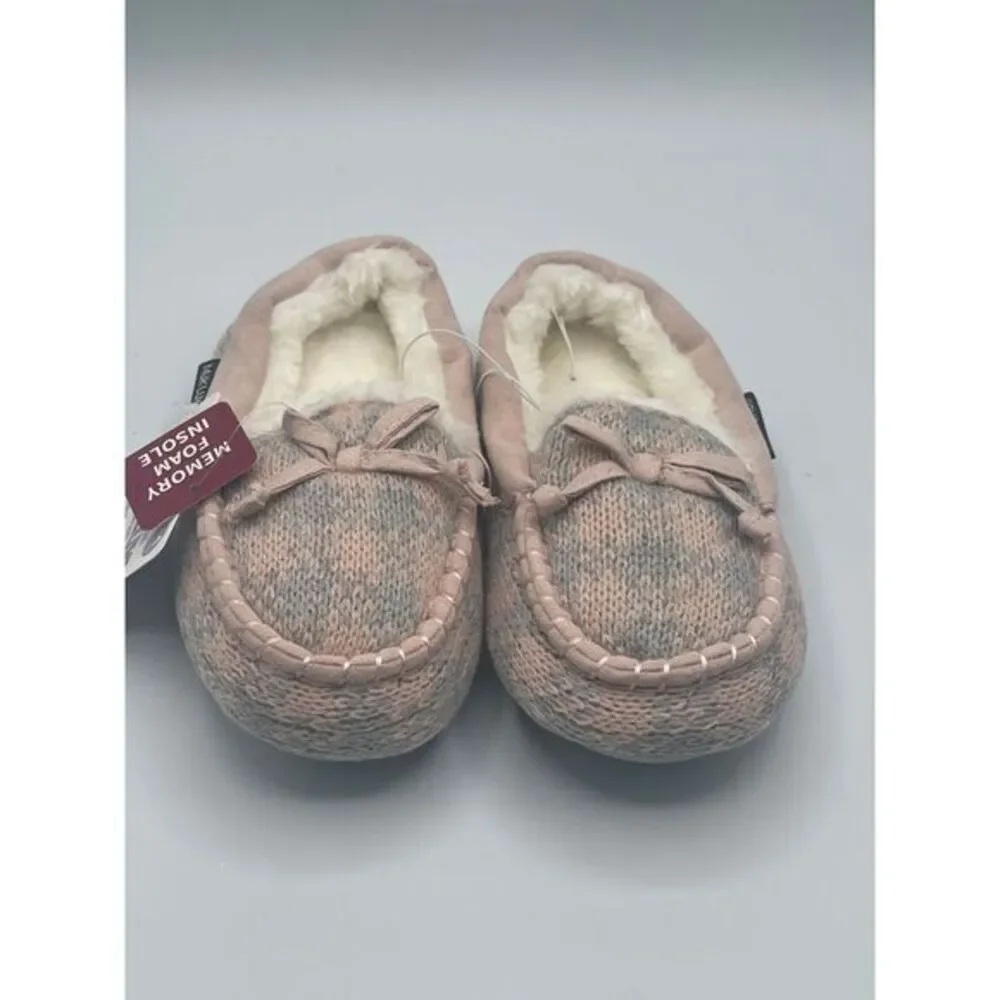 MUK LUKS Memory Foam Kids‎ Slippers Size Medium (12-13)
